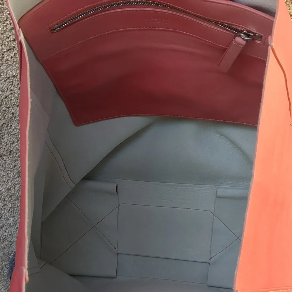 Celine Vertical Cabas Pink Lambskin - EUC